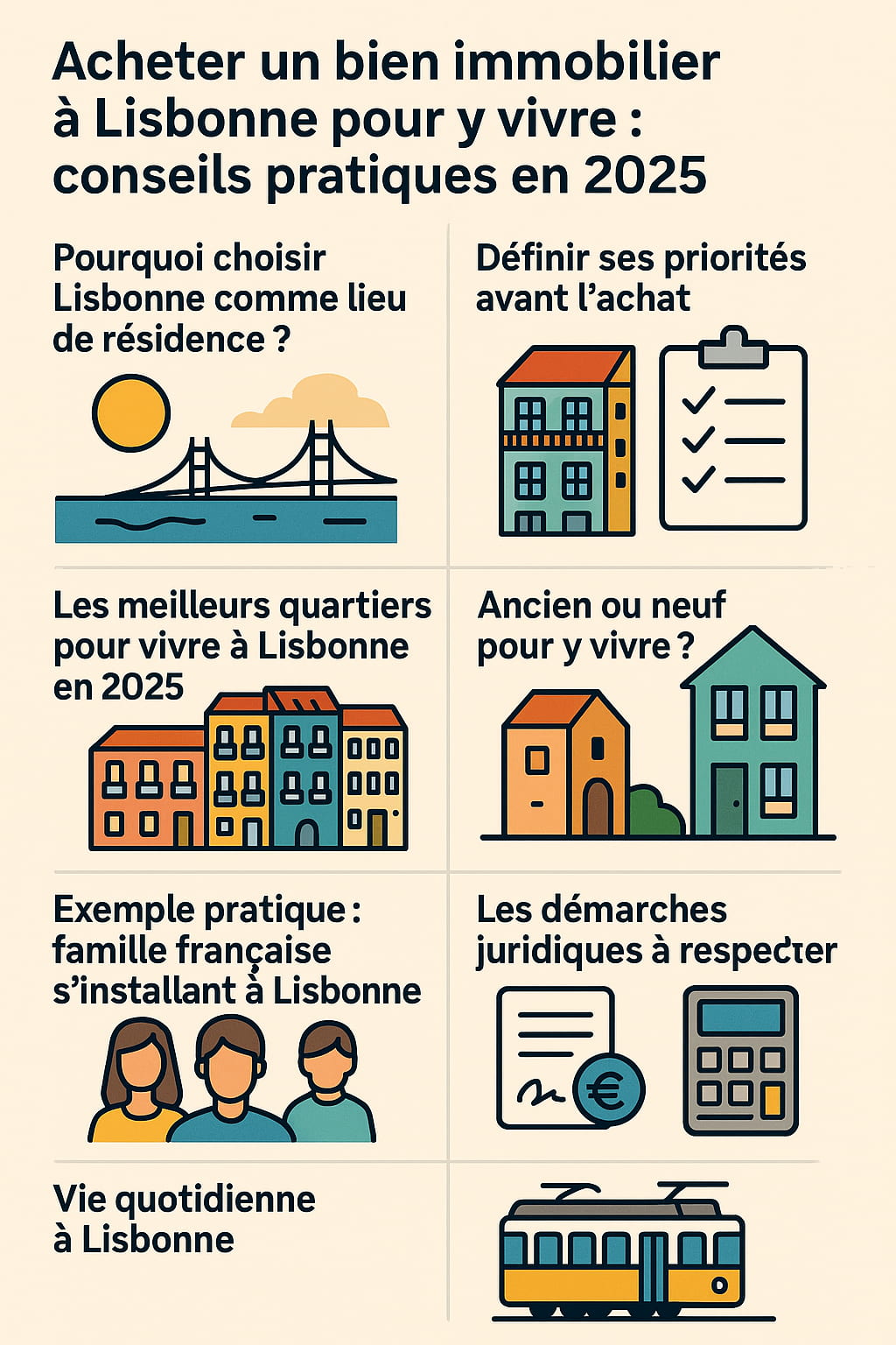 Acheter un bien immobilier à Lisbonne pour y vivre : conseils pratiques en 2025