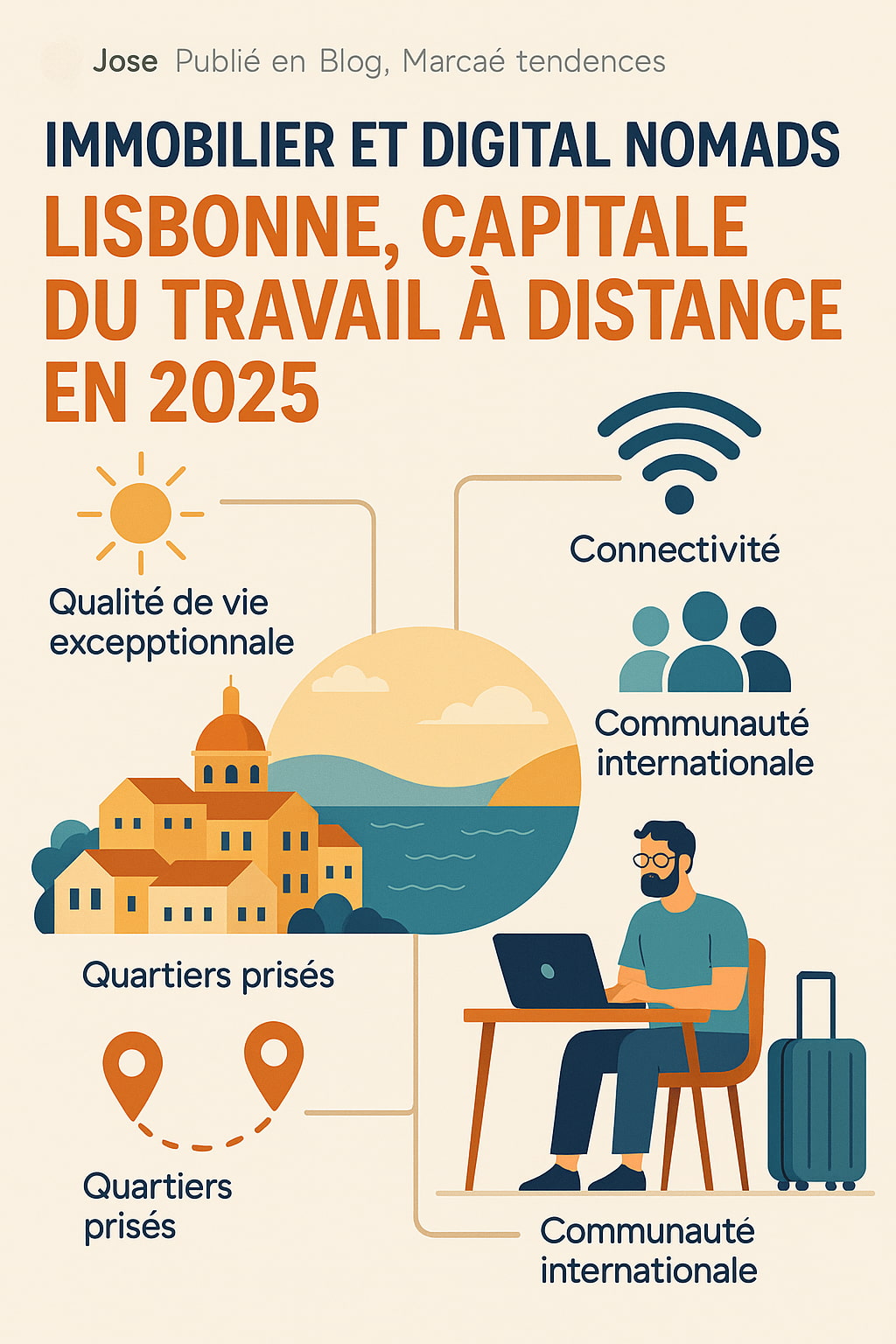 Immobilier et digital nomads : Lisbonne, capitale du travail à distance en 2025